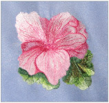 Embroidered Flower Art